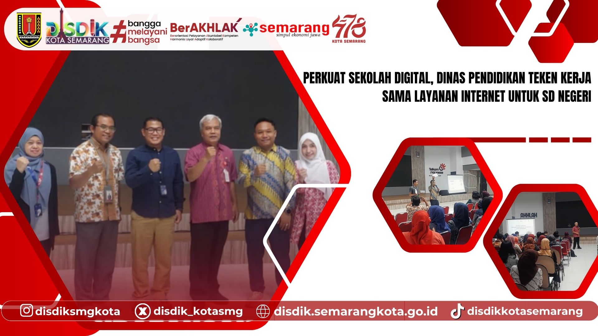 Perkuat Sekolah Digital, Dinas Pendidikan Teken Kerja Sama Layanan Internet untuk SD Negeri